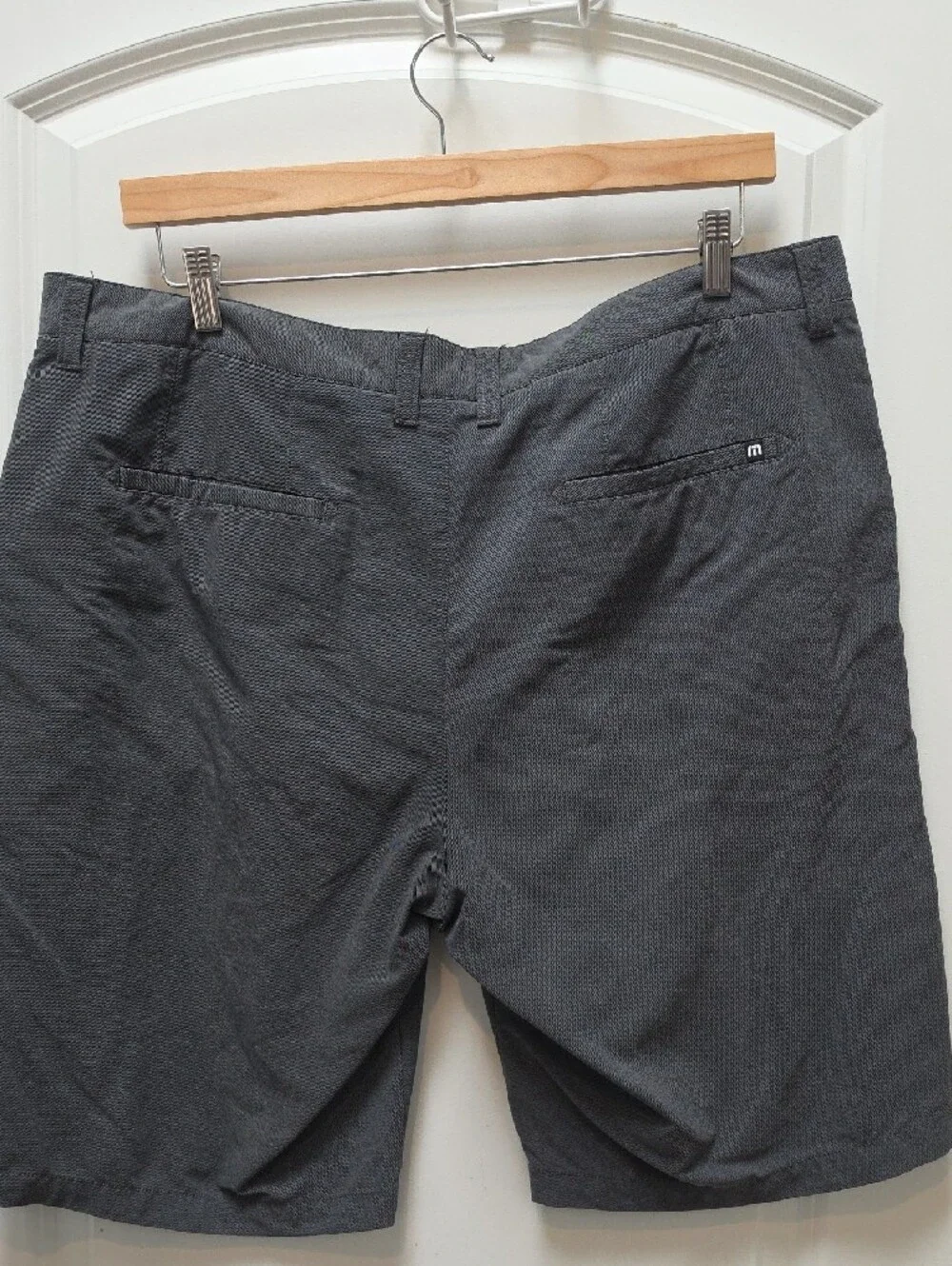 Travis Mathew Dark Charcoal Flat-Front Shorts